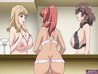 สามขนาดใหญ่ทารก hentai titted