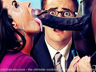 BBC痴女ホタイフブラックチック崇拝異人種間のカッコールド漫画