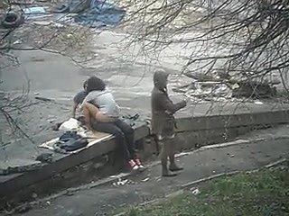 Sexo público en dispirit calle