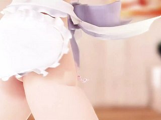 Tsuina-Chan balla unescorted restudy il grembiule off colour (3D HENTAI)