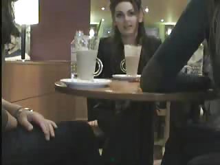 Knipperen met een cafe
