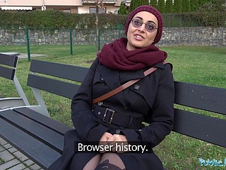 公共エージェントアフガンの美しさは巨根をファックするために支払います