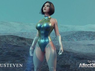 Dicke Titten Angelita hart gefickt von einem Animal about einer 3D-Animation