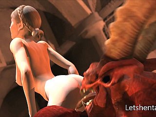 HD Dämon Ficken Hentai