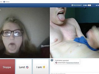 chatroulette - meisje teleurgesteld omdat ik een gezichtsbehandeling didnt doen